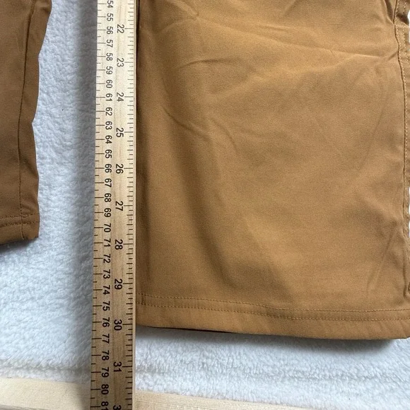 Orvis Tech Fleece Lined Pants Mens 40x30 Brown Stretch Hiking Cargo Repellant - Picture 8 of 8